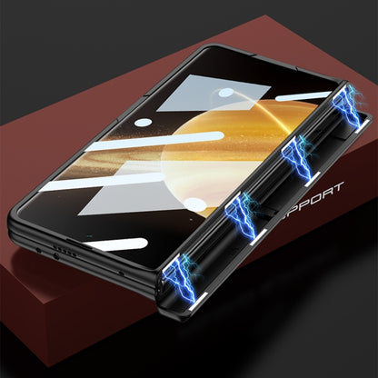 For Honor Magic V3 GKK Integrated Magnetic Folding Hinge All-inclusive Phone Case(Silver) by GKK