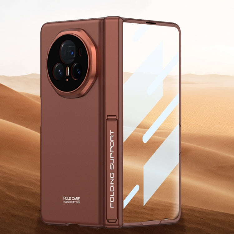 For Honor Magic V3 GKK Integrated Magnetic Folding Hinge All-inclusive Phone Case(Sand Gold) by GKK