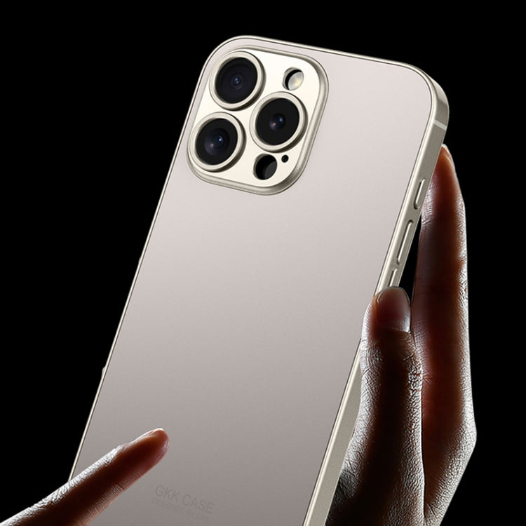 For iPhone 16 GKK AG Craft Skin Feel Full Coverage Phone Case(Black) by GKK