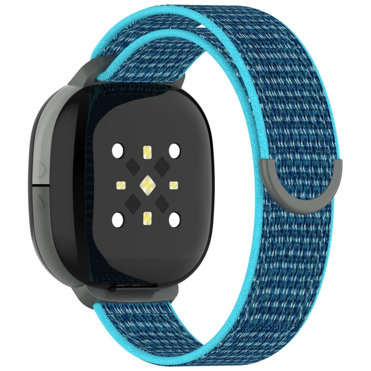 For Fitbit Ace LTE Nylon Loop Watch Band(Dark Blue) by bashfashion