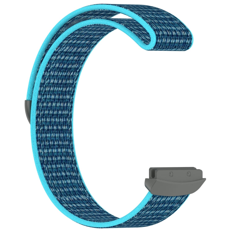For Fitbit Ace LTE Nylon Loop Watch Band(Dark Blue) by bashfashion