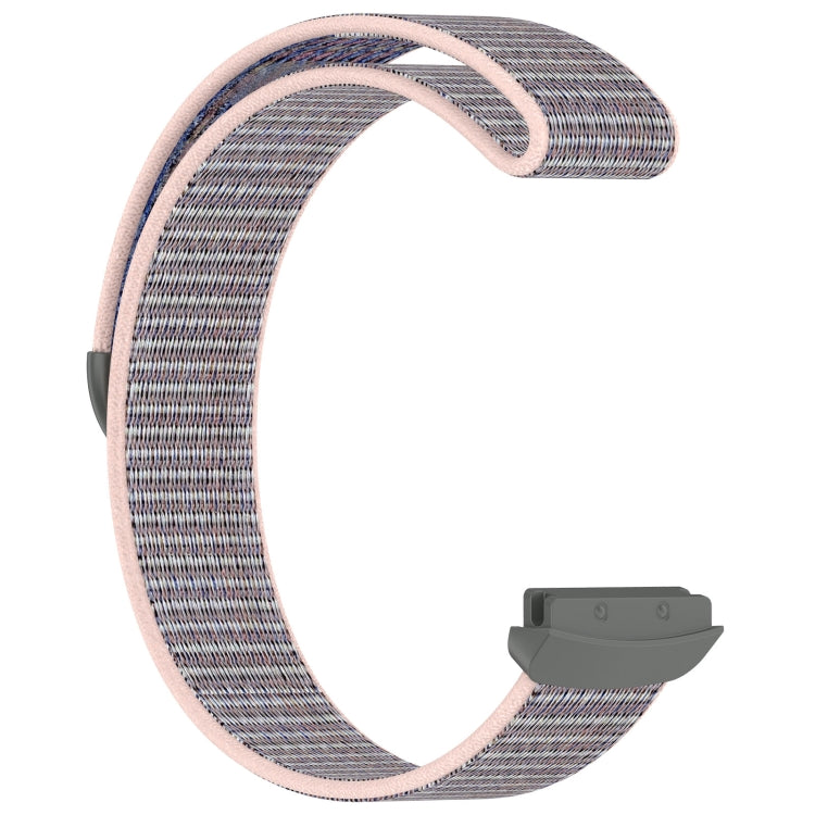 For Fitbit Ace LTE Nylon Loop Watch Band(Sand Pink) by bashfashion