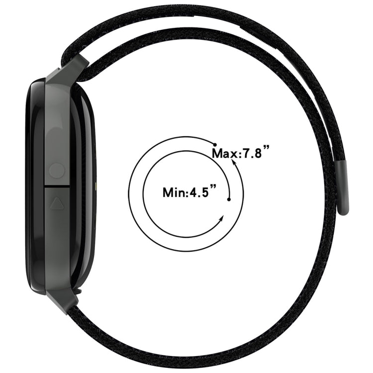 For Fitbit Ace LTE Nylon Loop Watch Band(Sand Pink) by bashfashion