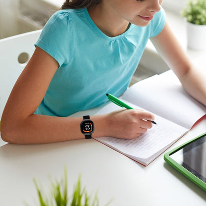 For Fitbit Ace LTE Nylon Loop Watch Band(Sand Pink) by bashfashion