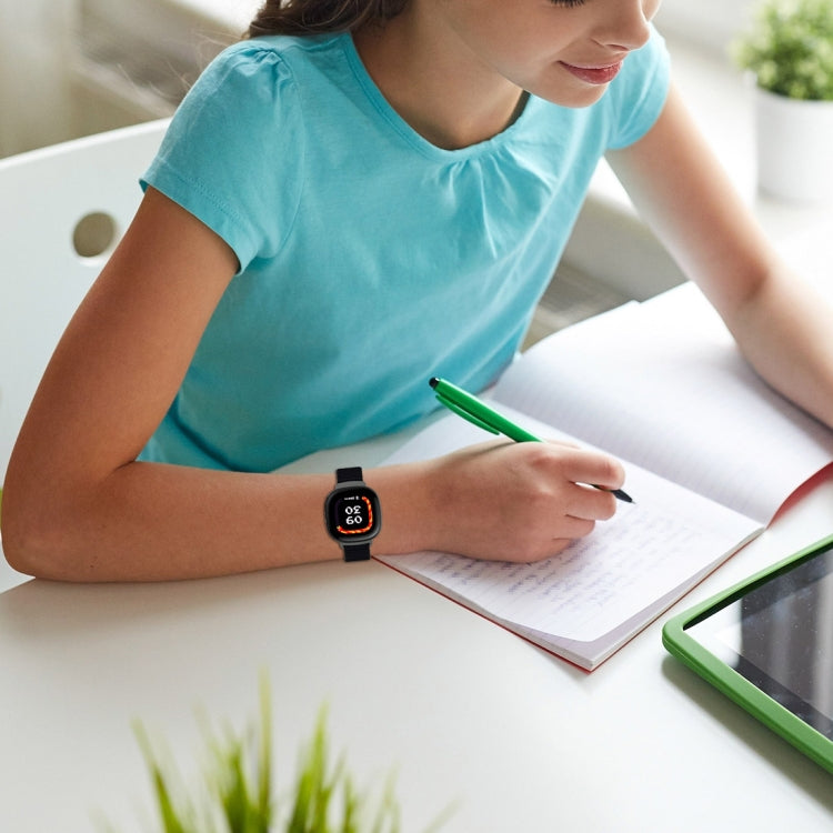 For Fitbit Ace LTE Nylon Loop Watch Band(Dark Blue) by bashfashion