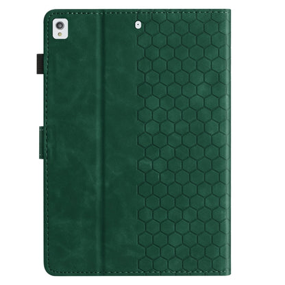 For Samsung Galaxy Tab A 10.1 2019 T510 Honeycomb Embossed Leather Tablet Case(Green) by bashfashion