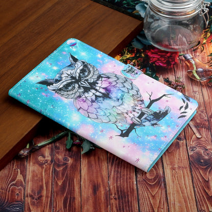 For iPad Pro 11 2025 / 2024 Colored Drawing Pattern Flip Leather Smart Tablet Case(Owl) by bashfashion