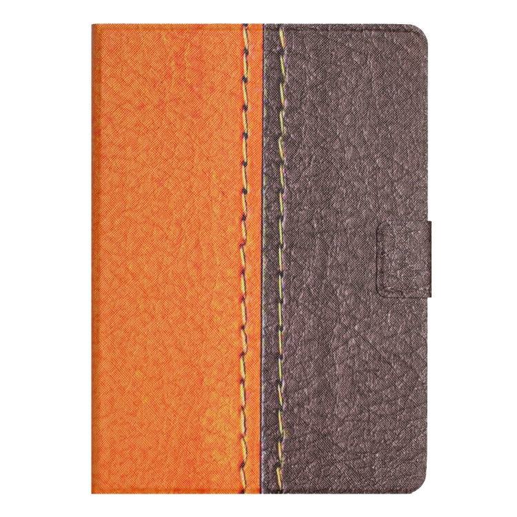 For iPad Pro 11 2025 / 2024 Stitching Solid Color Flip Leather Smart Tablet Case(Orange) by bashfashion
