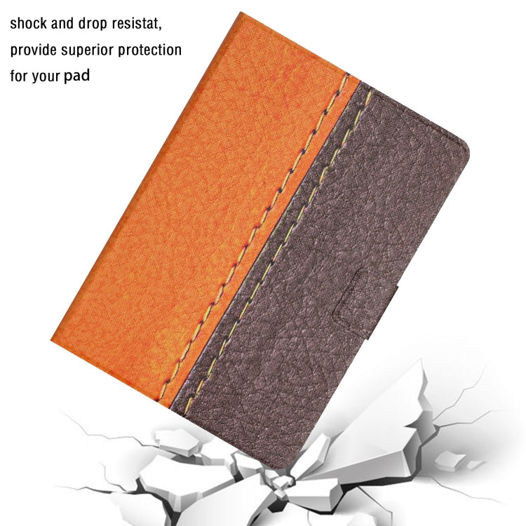 For iPad Pro 11 2025 / 2024 Stitching Solid Color Flip Leather Smart Tablet Case(Orange) by bashfashion