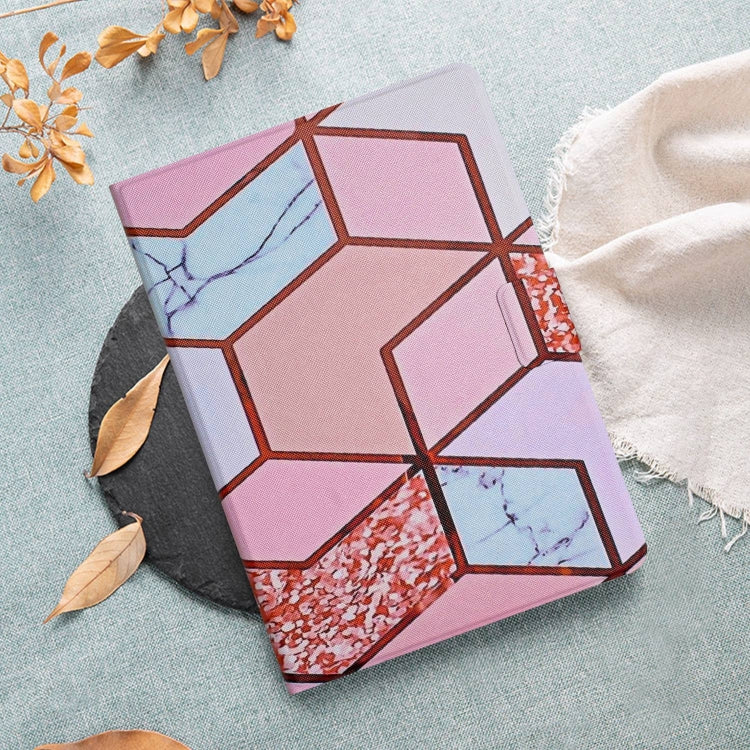 For iPad Pro 11 2025 / 2024 Marble Pattern Leather Smart Tablet Case(Splicing Marble) by bashfashion