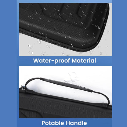 For Sony PlayStation Portal Portable Game Console Storage Bag Kits(Black) by bashfashion