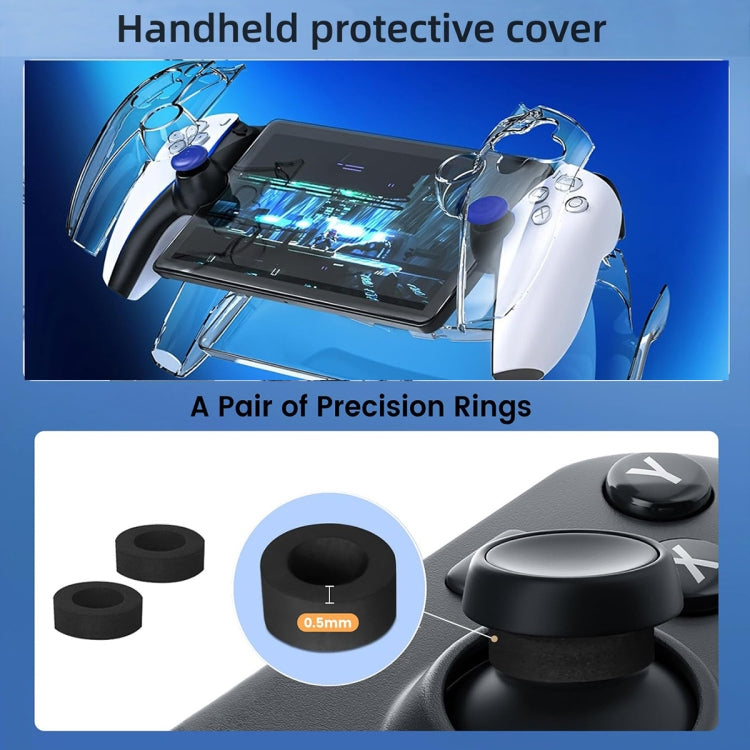 For Sony PlayStation Portal Portable Game Console Storage Bag Kits(Black) by bashfashion