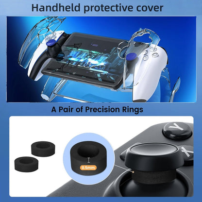 For Sony PlayStation Portal Portable Game Console Storage Bag Kits(Black) by bashfashion