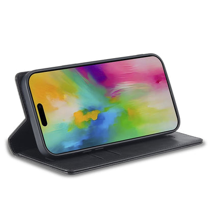 For iPhone 16 Pro Max LC.IMEEKE RFID Anti-theft Leather Phone Case(Black) by LC.IMEEKE