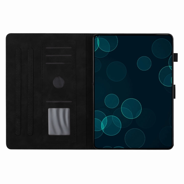 For iPad Pro 11 2025 / 2024 Butterflies Embossed Leather Smart Tablet Case(Black) by bashfashion