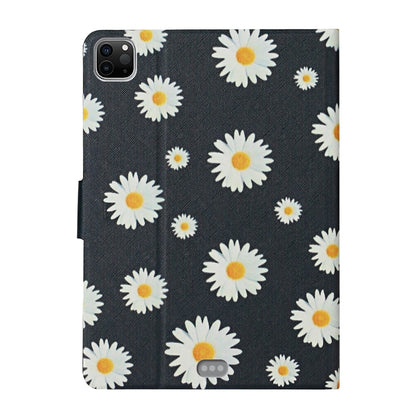 For iPad 2025 / 2022 Flower Pattern Flip Leather Smart Tablet Case(Small Daisies) by bashfashion