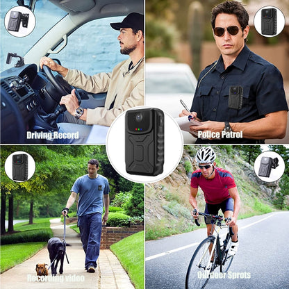 860B 1080P 140 Degree Wide Angle Wearable Portable Mini Camera(Black) by bashfashion