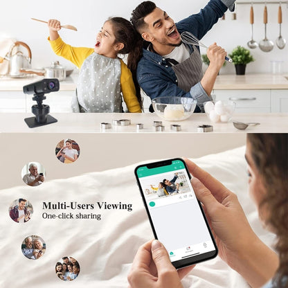 WK13 720P Smart Remote Wifi Camera Supports Infrared Night Vision(Black) by bashfashion