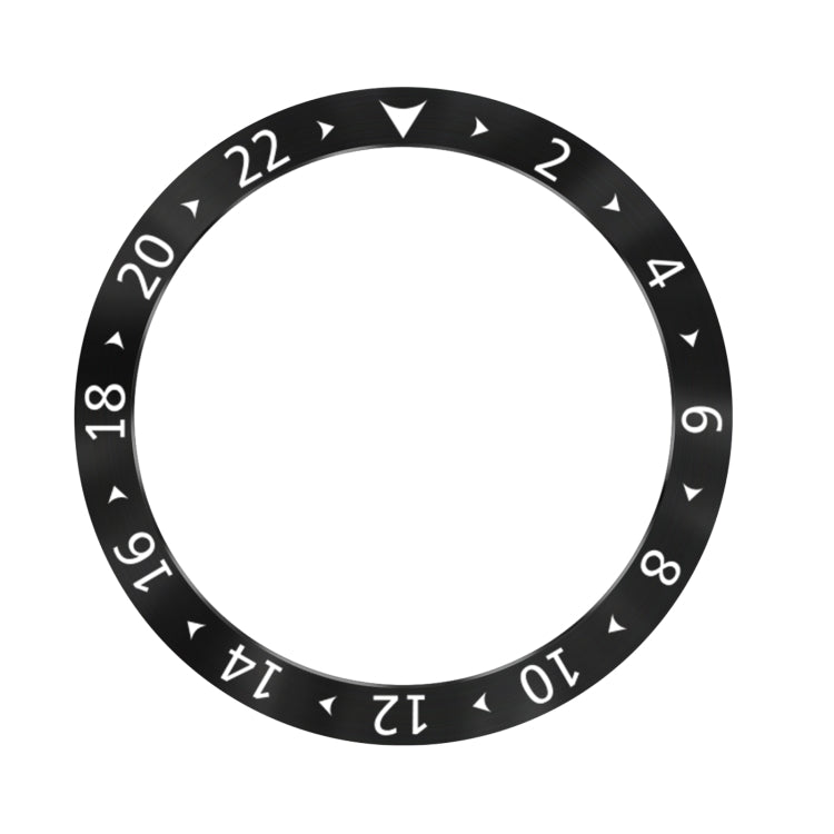 For Samsung Galaxy Watch Ultra 47mm Style C Smart Watch Dial Stainless Steel Bezel Ring Cover(Black) by bashfashion