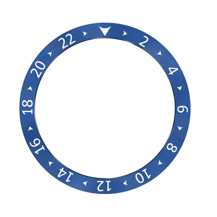 For Samsung Galaxy Watch Ultra 47mm Style C Smart Watch Dial Stainless Steel Bezel Ring Cover(Blue) by bashfashion