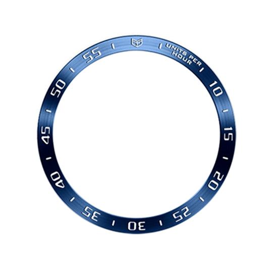 For Samsung Galaxy Watch Ultra 47mm Style A Smart Watch Dial Stainless Steel Bezel Ring Cover(Blue) by bashfashion