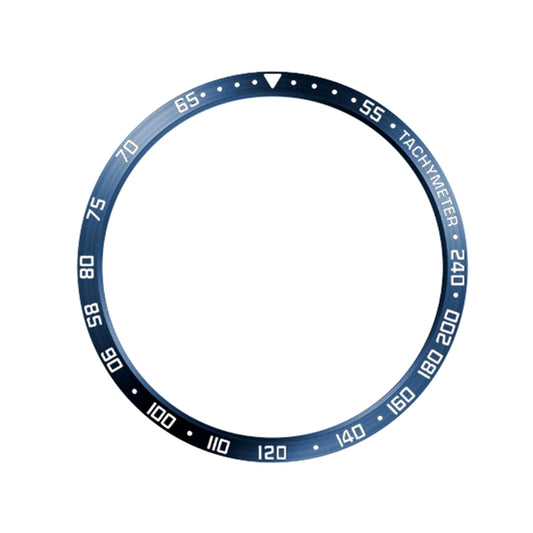 For Samsung Galaxy Watch Ultra 47mm Style E Smart Watch Dial Stainless Steel Bezel Ring Cover(Blue) by bashfashion