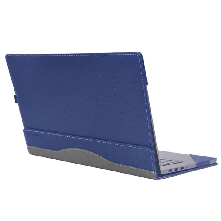 For Xiaomi Pro 15.6 2020 Laptop Anti-Drop Leather Protective Case(Dark Blue) by bashfashion