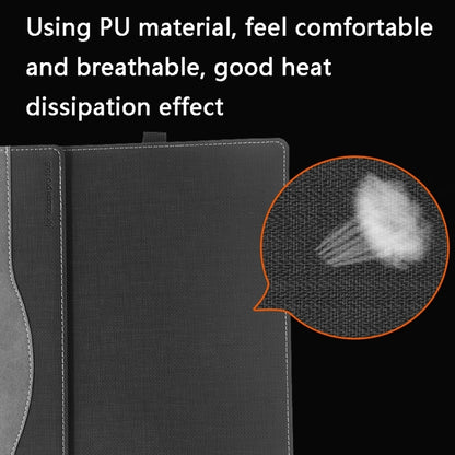 For Xiaomi Pro 15.6 2020 Laptop Anti-Drop Leather Protective Case(Dark Blue) by bashfashion