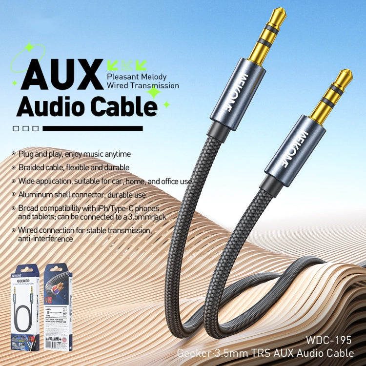 WK WDC-195 1m Geeker 3.5mm TRS AUX Audio Cable(Tarnish) by WK