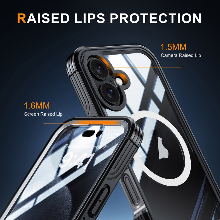 For iPhone 16 Plus RedPepper Tempered Glass MagSafe Phone Case(Green) by RedPepper