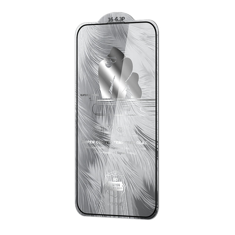 For iPhone 16 Pro WK WTP-087 Space King Kong 9D Curved HD Tempered Glass Screen Protector by WK