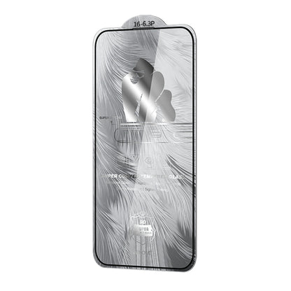 For iPhone 16 Pro WK WTP-087 Space King Kong 9D Curved HD Tempered Glass Screen Protector by WK
