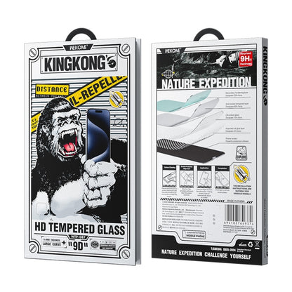 For iPhone 16 Pro WK WTP-087 Space King Kong 9D Curved HD Tempered Glass Screen Protector by WK