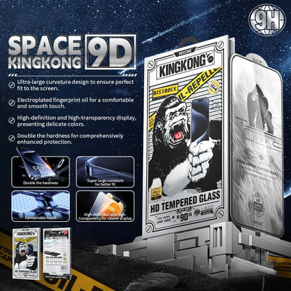 For iPhone 16 Plus / 15 Plus WK WTP-087 Space King Kong 9D Curved HD Tempered Glass Screen Protector by WK