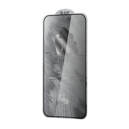 For iPhone 16 Pro Max WK WTP-088 Space King Kong 9D Curved 28 Degree Privacy Tempered Glass Film by WK