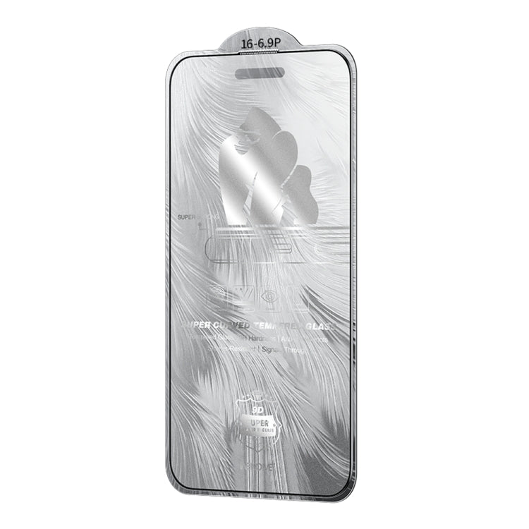 For iPhone 16 Pro Max WK WTP-090 Space King Kong 9D Curved Frosted Tempered Glass Film by WK