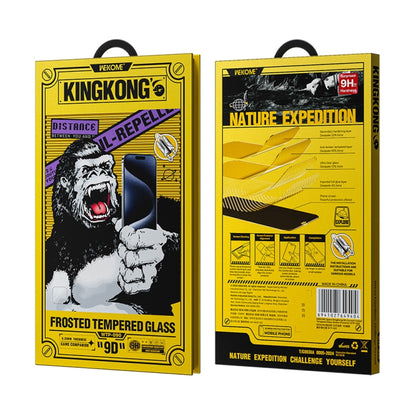 For iPhone 16 Pro Max WK WTP-090 Space King Kong 9D Curved Frosted Tempered Glass Film by WK