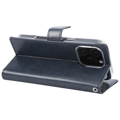 For iPhone 16 Pro GOOSPERY BLUE MOON Crazy Horse Texture Leather Phone Case(Dark Blue) by GOOSPERY