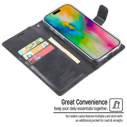 For iPhone 16 Pro GOOSPERY BLUE MOON Crazy Horse Texture Leather Phone Case(Dark Blue) by GOOSPERY