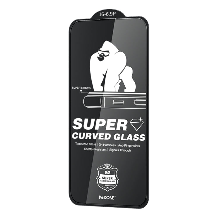 For iPhone 16 Pro Max WK WTP-091 King Kong 6D Curved HD Tempered Glass Film by WK