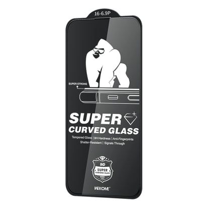 For iPhone 16 Pro Max WK WTP-091 King Kong 6D Curved HD Tempered Glass Film by WK