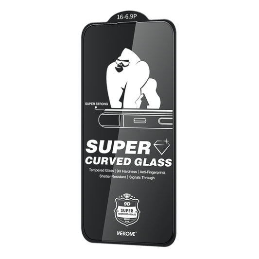 For iPhone 16 Pro Max WK WTP-091 King Kong 6D Curved HD Tempered Glass Film by WK