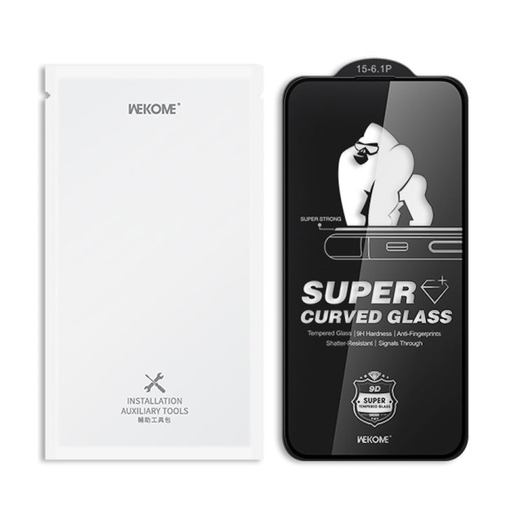 For iPhone 16 Pro WK WTP-091 King Kong 6D Curved HD Tempered Glass Film by WK