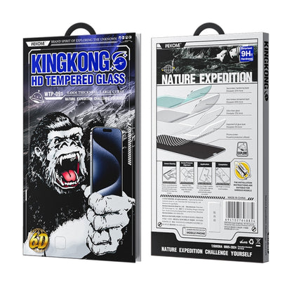 For iPhone 16 Plus / 15 Plus WK WTP-091 King Kong 6D Curved HD Tempered Glass Film by WK