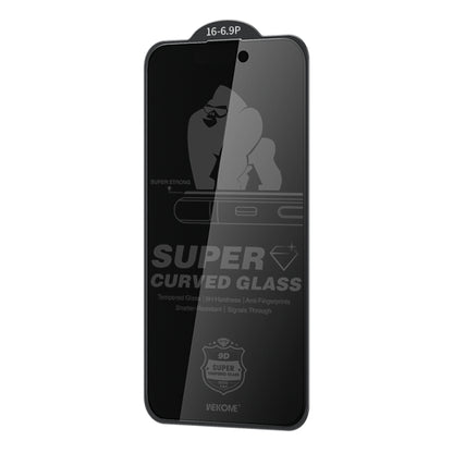 For iPhone 16 Pro Max WK WTP-092 King Kong 6D Curved 28 Degree Privacy Tempered Glass Film by WK