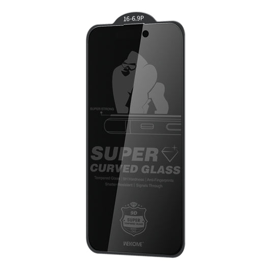 For iPhone 16 Pro Max WK WTP-092 King Kong 6D Curved 28 Degree Privacy Tempered Glass Film by WK