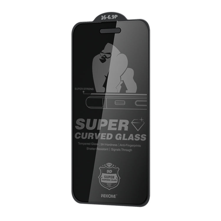 For iPhone 16 Pro Max WK WTP-093 King Kong 6D Curved 360 Degree Privacy Tempered Glass Film by WK