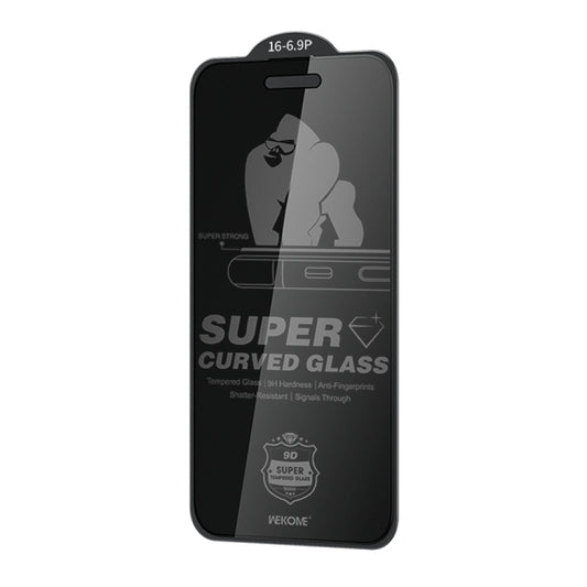 For iPhone 16 / 15 WK WTP-093 King Kong 6D Curved 360 Degree Privacy Tempered Glass Film by WK