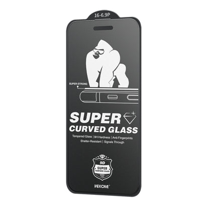 For iPhone 16 Pro Max WK WTP-094 King Kong 6D Curved Frosted Tempered Glass Film by WK