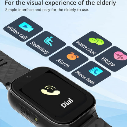 RF-V52-A 1.85 inch Screen GPS Smart Tracker WatchBand Support SOS Call / Health Monitoring For Asia / Europe / Africa / Australia(Black) by bashfashion